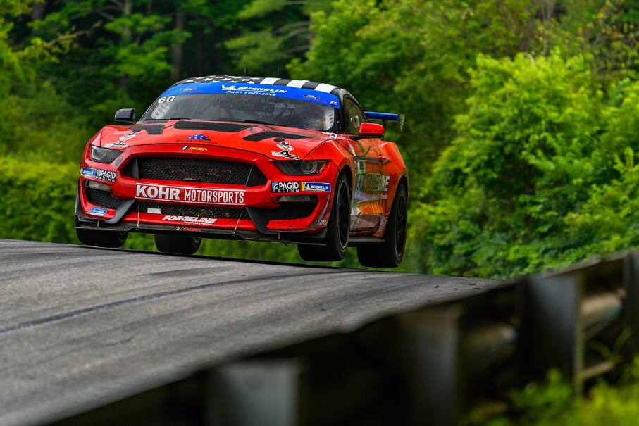 The PF Racing combo of Jade Buford and James Pesek came in fifth at The Michelin Pilot Challenge. The PF Racing combo of Jade Buford and James Pesek came in fifth at The Michelin Pilot Challenge.